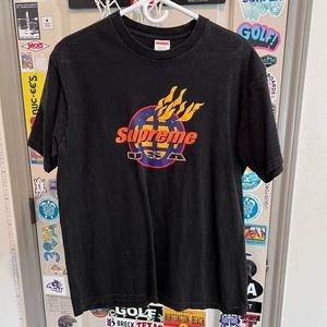 Supreme Fire Tee Black